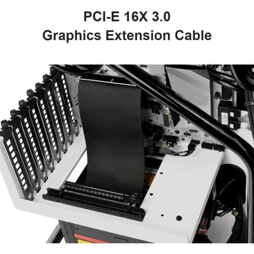 PCI Express 16x Flexible Cable Card Extension Port Adapter Riser Card 1 Slot PCIe X16 Riser for 1U 2U 3U Server IPC Chassis