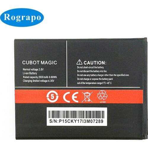Full New 2600mAh Mobile Phone Replacement Battery Bateria Batterij Accumulator For Cubot Magic