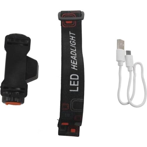 Portable Mini Led Head light lamp Flashlight Waterproof Q5+Cob Headlight for Camping Night Jogging Reading Running