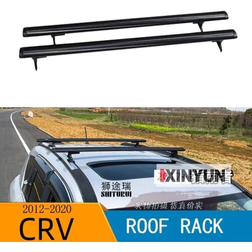SHITURUI 1 Pair Black Side Rails Car Roof Rack Cross Bars Crossbars for Honda CRV 2012-2020 132 LBS 60KG Mounted On Car Rooftop
