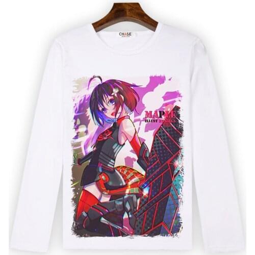 I don't want to hurt, so I'd like to focus on my defense Cosplay T Shirt Honjo Kaede Long Sleeves T-Shirt Casual Top Tee Costume