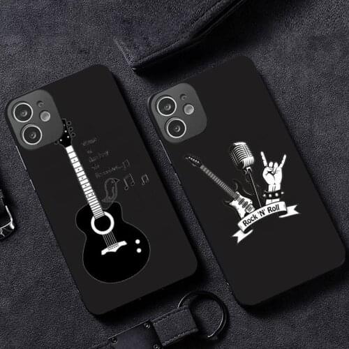 Music violin notes funny Phone Case for iPhone 12 11 mini pro XS MAX XR 8 7 6 6S Plus X 5S SE 2020