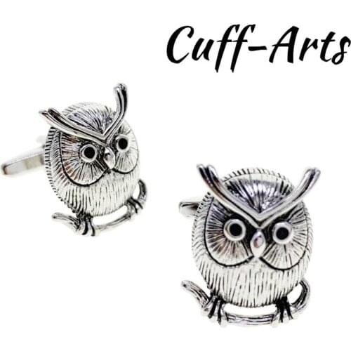 Cufflinks for Men Owl Bird Cufflinks Gifts for Men Gemelos Gemelli Spinki by Cuffarts C10453