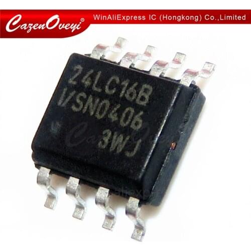 10pcs/lot 24LC16B-I/SN 24LC16BI-SN 24LC16B 24LC16 SOP-8 In Stock