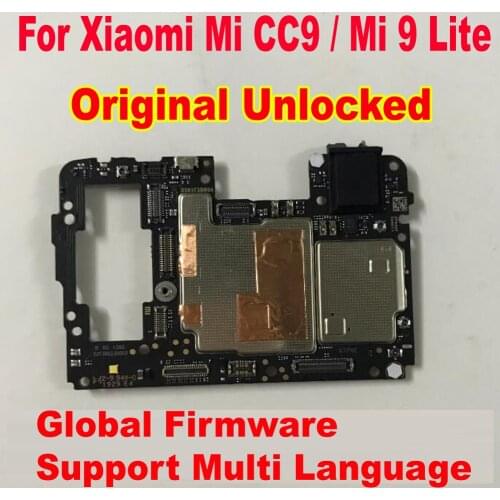 100% Original Working Mainboard Motherboard For Xiaomi CC9 MiCC9 Mi 9 Lite MIUI ROM Circuits Card Fee Electronic Flex Cable