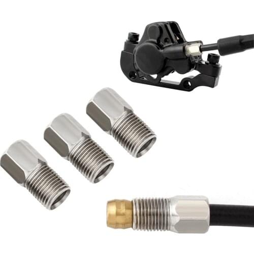 2Pcs 1.27*0.8cm Brake Master Cylinder Oil Hose Screw M8 Bolts Stainless Steel Hollow Bicycle Tubing Screw Mountain Bike Brake