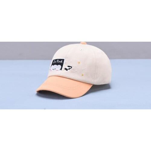 2021 new style Cartoon embroidery cotton Casquette Baseball Cap Adjustable Snapback Hats for child boy and girl 150