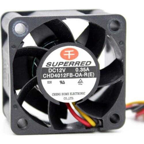 Brand new original CHD4012FB-OA-R 4cm 4028 12V 0.35A 3 lines Server power cooling fan