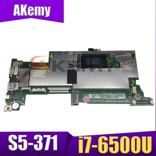 Akemy laptop Motherboard For ACER Aspire S5-371 i7-6500U Mainboard LA-D591P SR2EZ DDR3