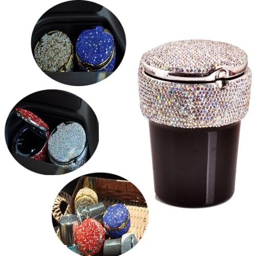 Car Accessories Interior Decoration Car Trash Can Cute mini Car Trah bin Red Dark Blue Light Blue Black khaki White 8.2*9.8CM