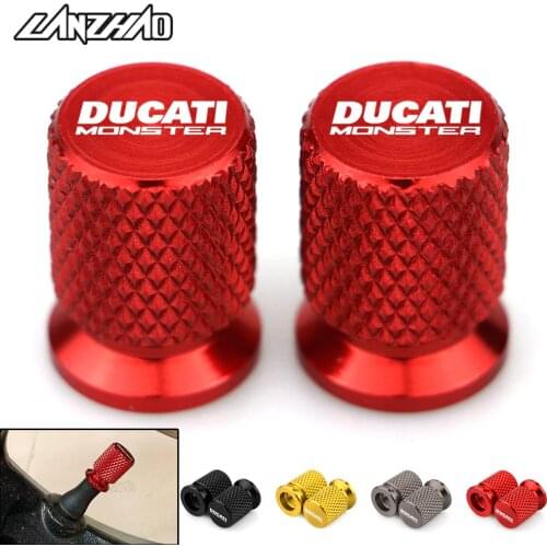 CNC Aluminum Tyre Valve Air Port Cover Cap Motorcycle Accessories for Ducati Monster 821 696 795 797 2013- 2016 2017 2018 2019