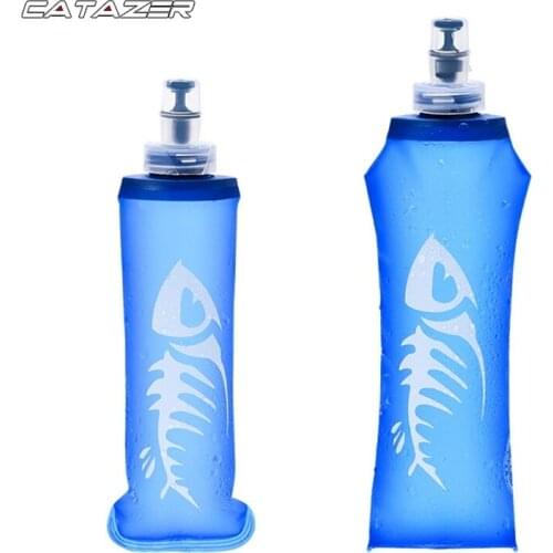 250/500 ML Water Bottle Soft Folding Portable Squeeze TPU Travel Bottles Outdoor Climbing Cycling Running Drinkware Bottle