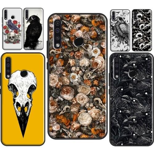 Raven Crow Skull pattern For Huawei Honor 10i 10 Lite 7X 8X 9X 10X Lite 8A 9A 8S 9S 4C 6C 7C 7A 20 Pro Phone Case