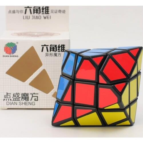 Diansheng 6-corner-only Pyramid Cube Hexagonal Dipyramid 3x3x3 Magic Cube Toy Educational Puzzle Zcube