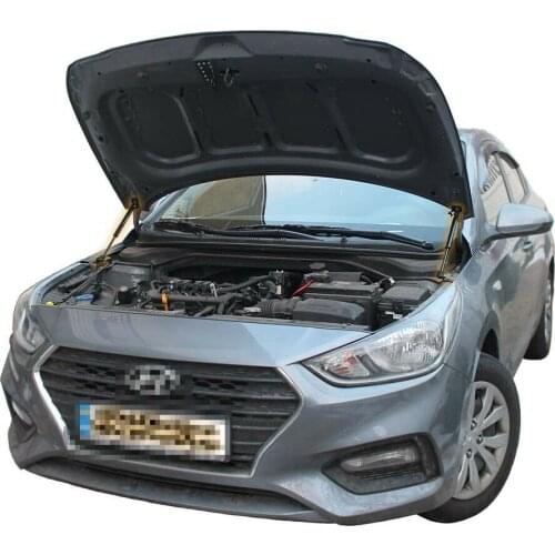 For Hyundai Accent 2017-2020 Front Bonnet Hood Modify Gas Struts Carbon Fiber Spring Damper Lift Support Absorber