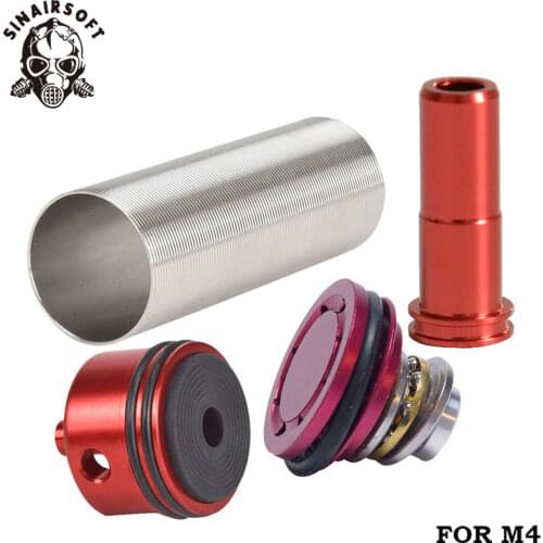 Cylinder Head /piston Head /nozzle /Cylinder Set For M4 Series Airsoft AEG Hunting Accessories