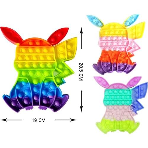 Pokémon Pokemon Hot Push Bubble Fingertip Toy Adult Decompression Toy Compressive Soft Soft Anti-stress Gift toys