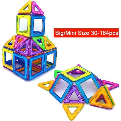 Big Size Magnetic Designer Magnet Building Blocks Accessories Model & Building Constructor Toys for Boys Girls Kids Educational