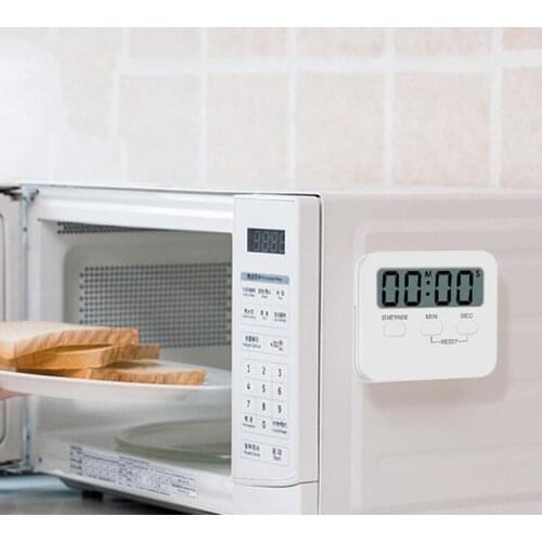 Kitchen Timer Alarm Clock Remind Do Homework Mute Or Sound Multifunction Learning Cooking Timing With Magnetic LCD Alarm Clock