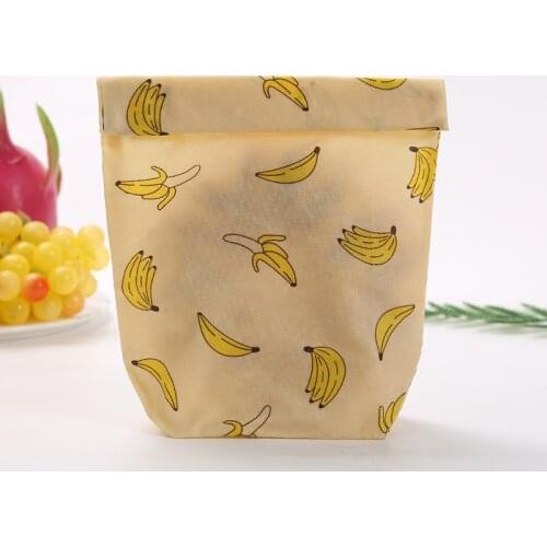 Zero Waste Reusable Storage Wrap Bag Sustainable Organic Sandwiches & Cheese Beeswax Food Wrapping Paper BPA & Plastic Free