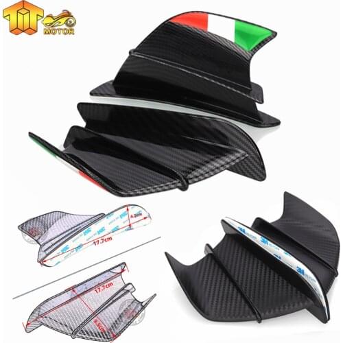 Motorcycle Winglet Aerodynamic Wing Kit Spoiler For Yamaha YZF R1 R1M RS1 R3 R6 R6S R25 R125 125R YZF600R YZF750R YBR125 FZR1000