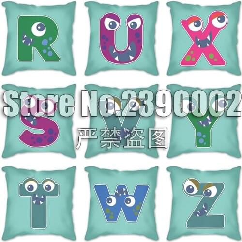 Home Decor Pillowcase Cotton Linen Cushion Cover letters Sofa Bed Car Decor Seat Throw Pillow Covers 45x45cm чехол на подушку