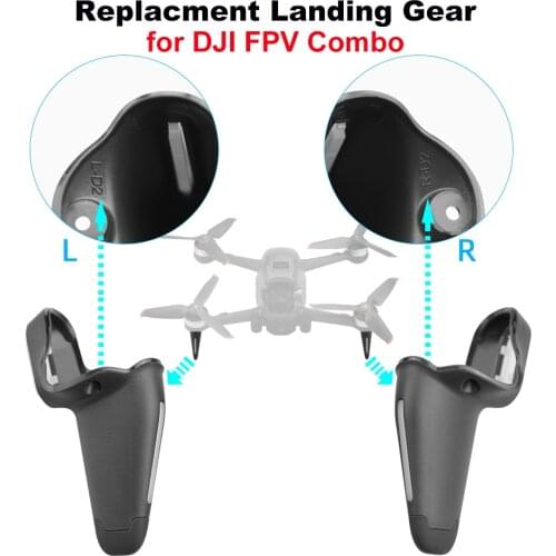 New Landing Gear for DJI FPV Combo Drone Front Arm Stand Leg Replace Compatible with Repair Replacement Parts Accessory