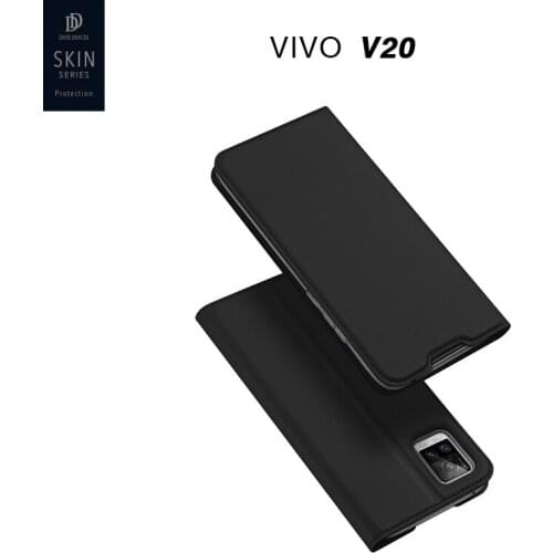 Original Dux Ducis Pu Leather Case Luxury Thin Flip Wallet Case Cover For Vivo V20 Se 2021 5g Phone Cases