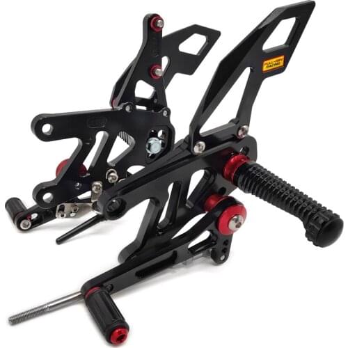 For Aprilia RSV4 FACTORY APRC ABS 2013 2014 2015 2016 CNC Adjustable Footrests Foot Pegs Rider Rearsets Foot Rest Pedal