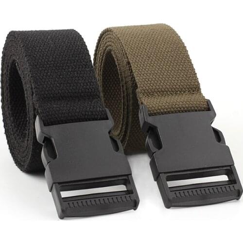 New army Style Combat tactical belt Nylon Canvas Automatic buckle belt hiking training waist strap jeans trouser pant Waistband