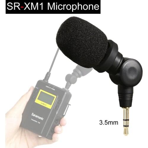 Saramonic SR-XM1 3.5mm TRS Microphone plug and play Mic for DSLR Cameras, Camcorders, CaMixer,SmartMixer,SmartRig+ and UWMIC9/10
