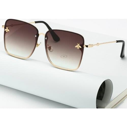 2021 retro big frame Sunglasses Men Women brand designer Fashion Retro Gradient Sun Glasses Men Blue Big Frame Vintage UV400