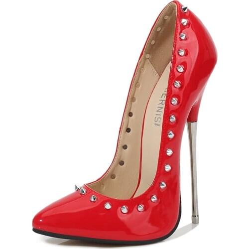 16cm Extreme High Heels Women Shoes Red Silver Pink Womens Heels Sexy Luxury Women Pumps Party Stripper Heels Shoes Ladies