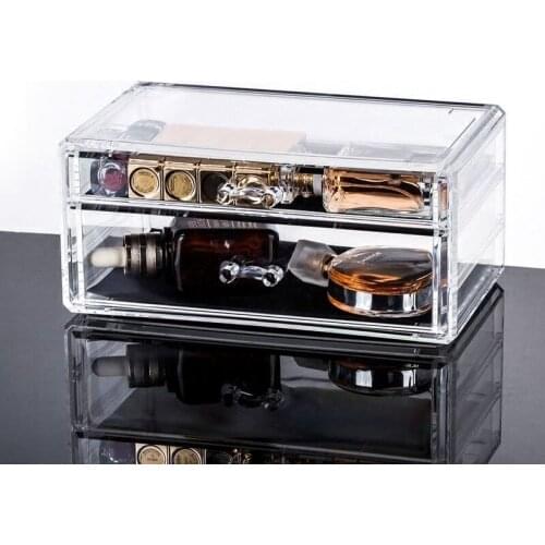 Creative drawer storage box transparent acrylic multi-layer cosmetic storage box desktop jewelry lipstick storage rack