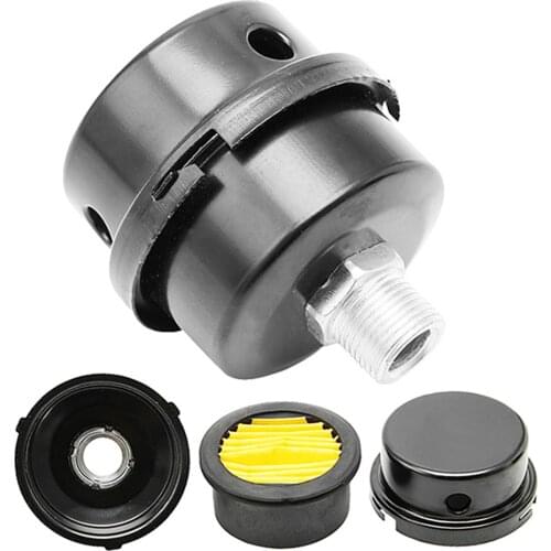 Alloy Air Compressor Intake Filter, Metal Air Compressor Noise Muffler Silencer Kits Parts Accessory