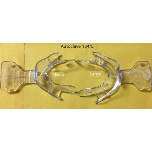 1Pair/2Pcs Dental Frame Cut Back Impression Trays Edentulous Jaw Large&Medium Plastic