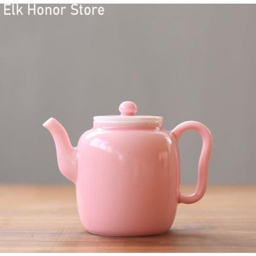 175ml Peach Pottery Teapot Master Cups Handmade The Spherical Filter Teapot Chinese Tea Kettle Tea Infuser Customized Gifts