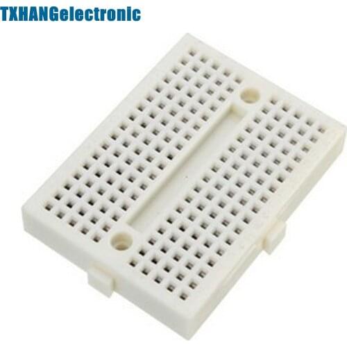 2PCS White Solderless Prototype Breadboard 170 Tie-points Shield diy electronics