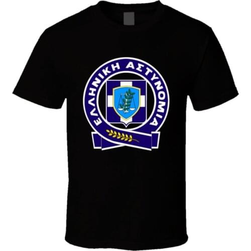2019 Fashion Casual Men T-shirt Greece Greek National Police Logo T Shirt