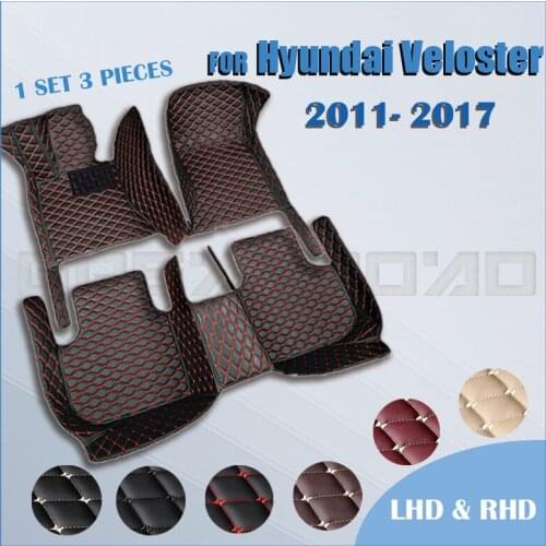 Car floor mats for Hyundai Veloster 2011 2012 2013 2014 2015 2016 2017 Custom auto foot Pads automobile