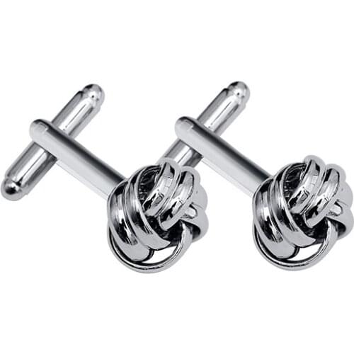 Free shipping Black Cufflinks for men fashion knot design top quality copper hotsale cufflinks whoelsale&retail