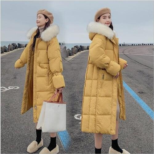 Big Fur Winter Coat Female Jacket New 2019 Hooded loose Parka Warm Winter Jacket Women Wadded Ladies Jaqueta Feminina Z109