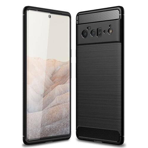 Soft Carbon Fiber Cover For Google Pixel 5a Case 5 4a 5G Protective Housings Bumper Back Phone Cases For Google Pixel 5a Funda