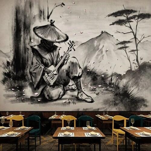 Photo Wallpaper Chinese Style Black And White Abstract Landscape Murals Restaurant Cafe Living Room Art Background Wall Painting