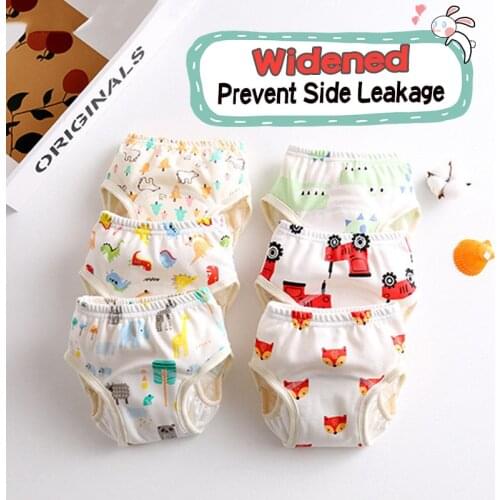 Cotton Reusable Baby Diaper Cute Waterproof Training Pants Panties Washable Underwear Infant Cloth Diaper Children Nappy Diapers