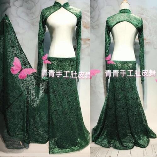 Bellydance oriental Belly Indian gypsy oriental dance dancing performance costume clothes clothing wear bra belt skirt dress set