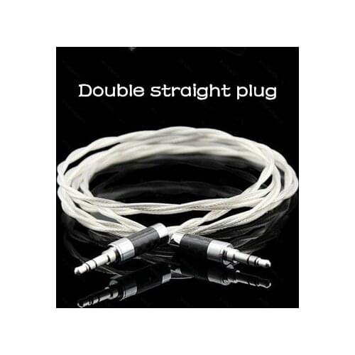 HIFI 3.5mm male to male sterling silver pair recording cable car AUX cable car audio cable