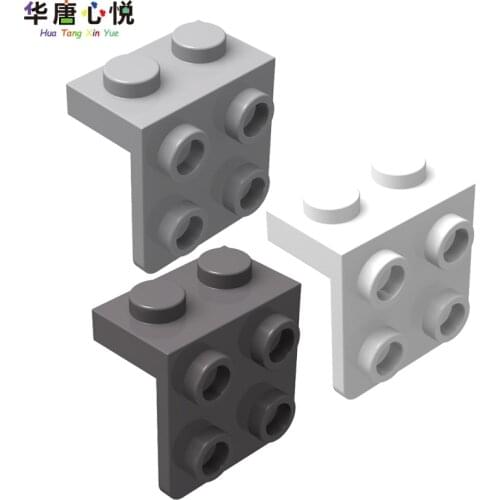 MOC 44728 High-Tech 1x2-2x2 Bracket Wall Plate Accessory Set 20PCS Building Blocks Gift DIY Educational Toy City Model Toy Board