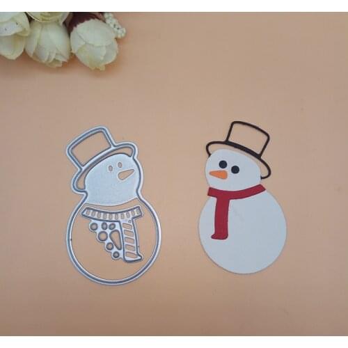 Christmas Snowman Metal Cutting Dies for Clear stamps Scrapbook DIY Scrapbooking Card Stencil Paper Craft