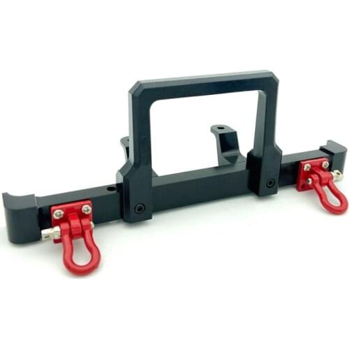 Metal Front Bumper with Tow Hook for MN D90 D91 D96 MN-90 MN99S 1/12 RC Car Upgrade Parts Accessories
